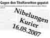 Nibelungen Kurier 16.05.2007